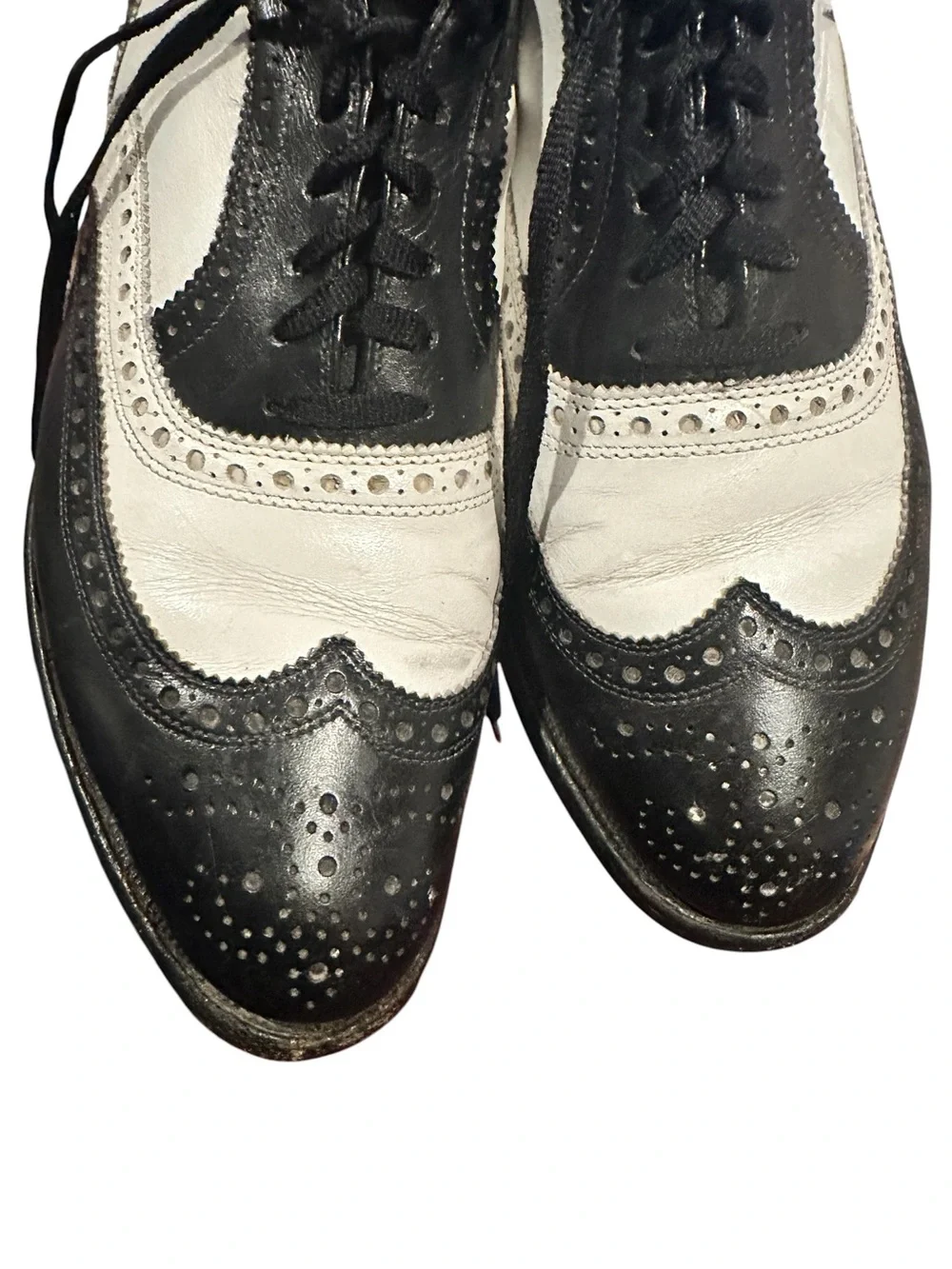 Allen Edmonds Broadstreet Two Tone Brogue Spectator Oxfords Leather Shoes 7